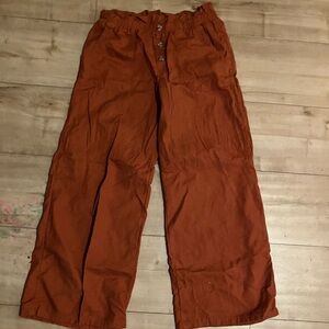 Cat & Jack Wide-Leg Kids Pants in Rust